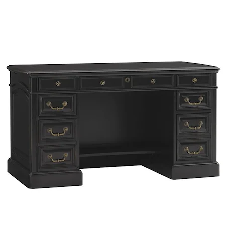 Highlands Pedestal Desk with Cord Management